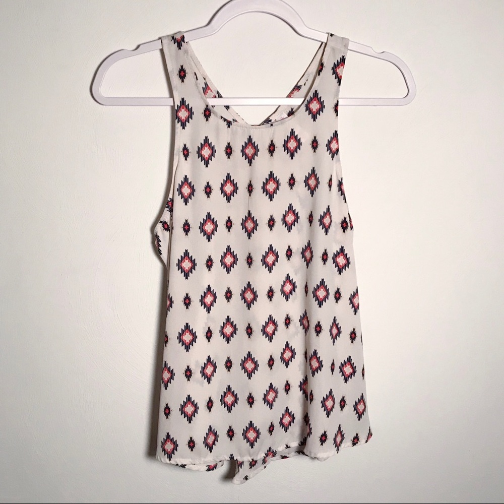 💫3/$12 Southwestern print racer-back tank size S